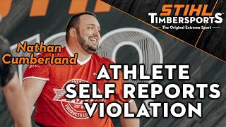 Lumberjack reports violation, ending his UPSET bid