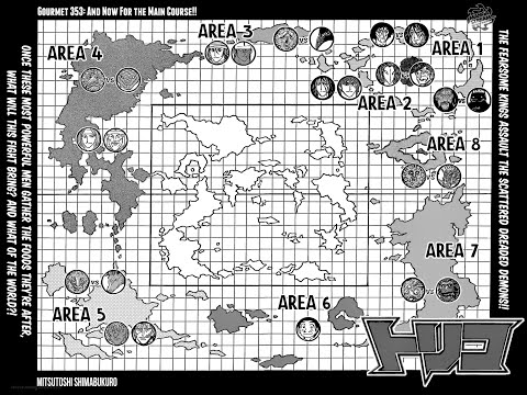 Toriko Chapter 353 The Eight Kings Power