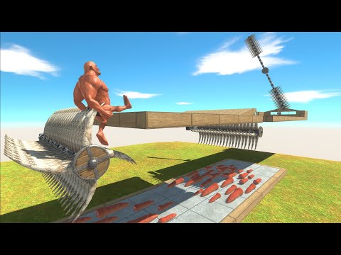 Who can escape the poisonous horns? - Animal Revolt Battle Simulator