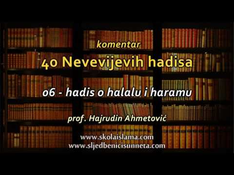 06 hadis o halalu i haramu - komentar 40 Nevevijevih hadisa - prof. Hajrudin Ahmetović