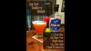 Low Carb Cocktails The Strawberry Daiquiri **5 Carbs**