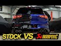 Akrapovic VS Stock Exhaust Sound Comparison VW Golf R MK8 Is A 3600 Titanium Exhaust Worth It