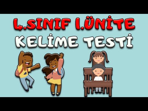 4.SINIF İNGİLİZCE 1.ÜNİTE CLASSROOM RULES KELİME TESTİ