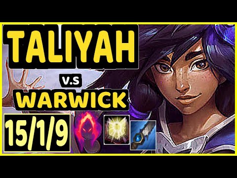 KADIR (TALIYAH) vs WARWICK - 15/1/9 KDA JUNGLE CHALLENGER GAMEPLAY - EUW
