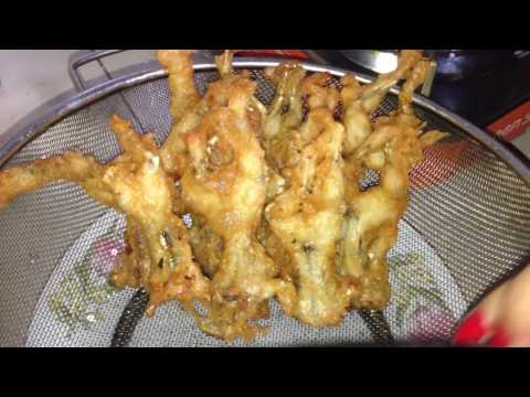 Yummy and fast recipe, deep fried frogs