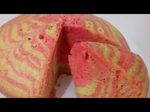 Strawberry Flavor Sponge Cake//Without Oven//Homemade Cake//@TabassumFoodsYTF000