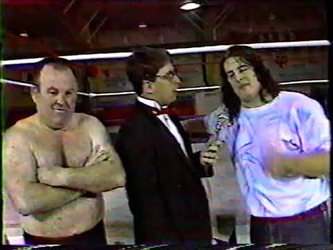 Chi Chi Cruz and Bulldog Bob Brown promo 1990 Grand Prix Wrestling