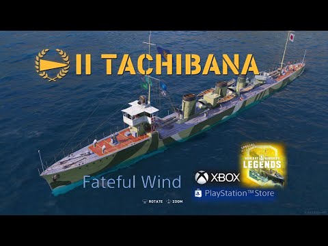 Tachibana Tier 2 Premium Japanese Destroyer - Free PS/Xbox | World of Warships Legends