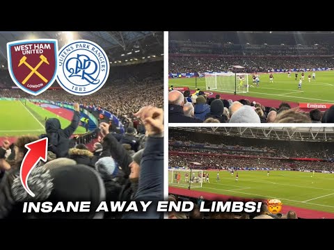 9000 QPR FANS GO MENTAL as KONE SCORES! | West Ham vs QPR *VLOG