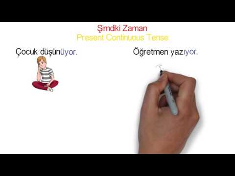 Şimdiki Zaman -  Present Continuous Tense Turkish