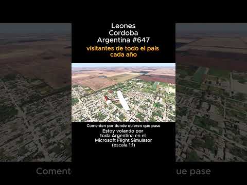 Leones, Cordoba desde el Microsoft Flight Simulator #leones #cordoba #msfs #joaha45 #argentina