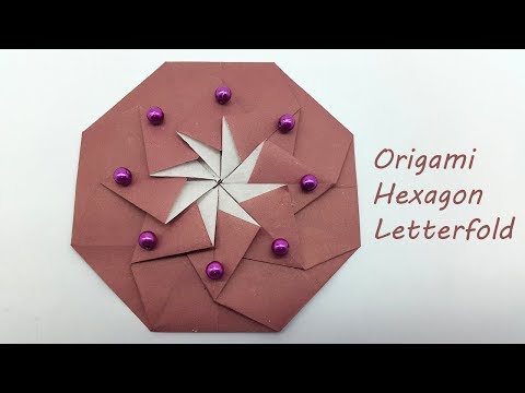 Origami Hexagon Letterfold Instruction | Hexaflexagon/Traditional Origami Envelope Tutorial