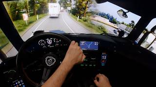 ETS2 Cockpit Realista - Passando Pelas Estradinhas Onboard De Scania V8