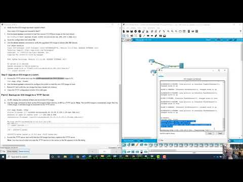 ENSA - 10.7.6 - Packet Tracer - Use a TFTP Server to Upgrade a Cisco IOS Image
