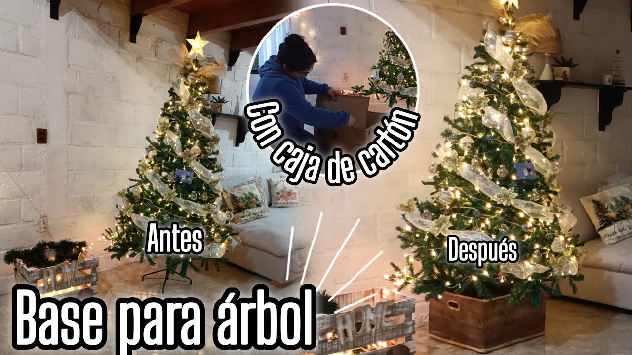 Idea para la base del arbolito 🎄📦🌟🎁/Fin de semana Juntos 👨‍👩‍👧‍👦🏡❤️