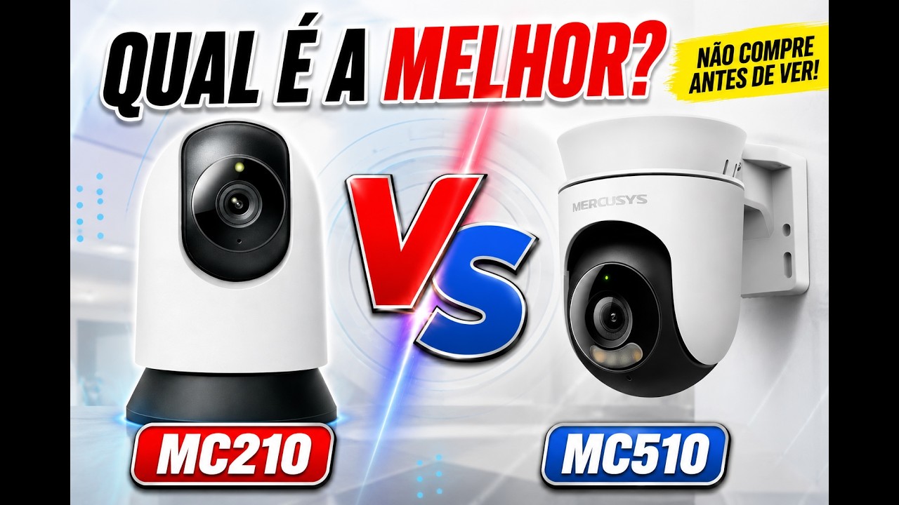 Miniatura da avaliação em vídeo de Câmera de Segurança Mercusys MC210 3MP Wi-Fi 360°