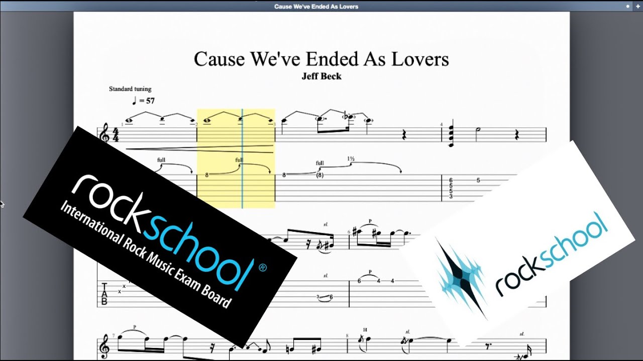 Cause We've Ended As Lovers Rockschool Grade 7 Guitar