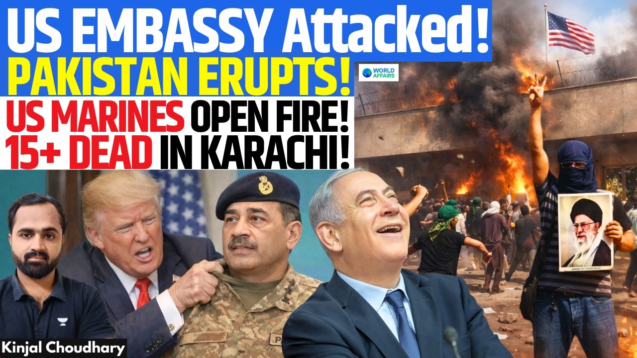 US Consulate Attacked in Pakistan! US Marines Open Fire - 10+ Dead After Khamenei Protest | Kinjal