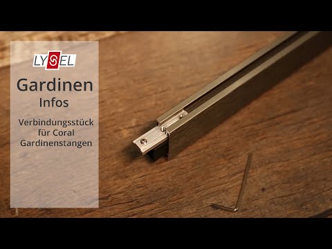 Zwei oder mehr Coral Gardinenschienen verbinden