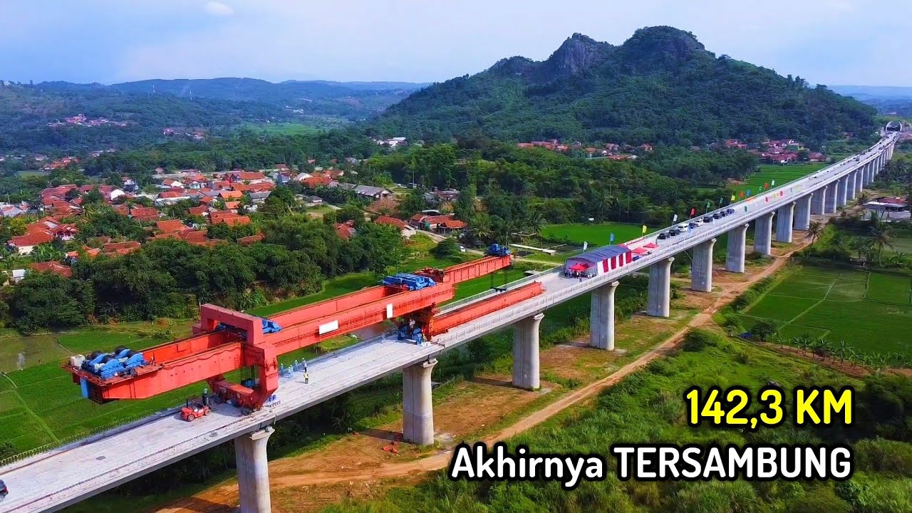 Keren...Detik2 TERSAMBUNGnya 142,3 Km Jalur Kereta Cepat Jakarta Bandung