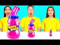 Big Medium And Small Plate Challenge Awesome Kitchen Hacks By BaRaDa Challenge