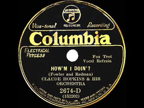 1932 Claude Hopkins - How'm I Doin'? (Ovie Alston, vocal)