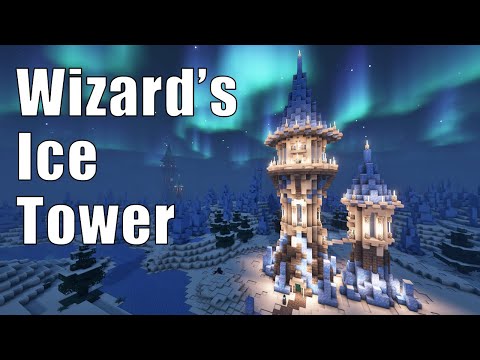 Unbelievable Magic Ice Tower Build in Minecraft!