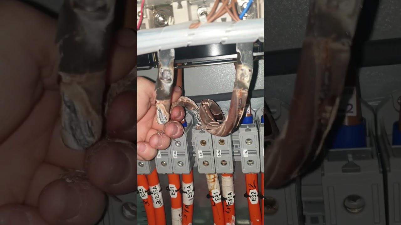 תוצאות של מגע רופף בלוח חשמל  