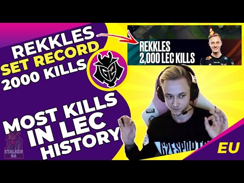 G2 Rekkles Sets RECORD With 2000 Kills 🏆 Most Kills In LEC History!