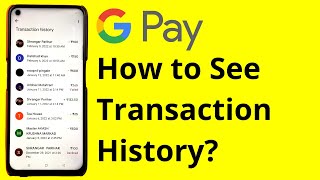 How to See Payment History in Google Pay | GPay Transaction History