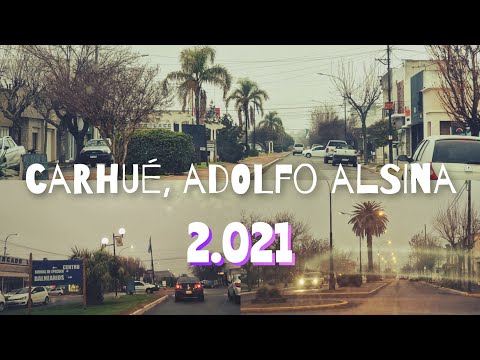 Tour por la Ciudad de Carhué en auto sobre las principales calles. (Verano 2021). #carhue #epecuen