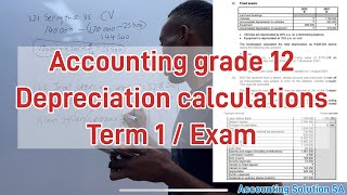 Accounting Grade 12 | Term 1 | Depreciation Calculations | Profit on Sale of Assets