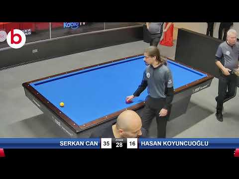 SERKAN CAN & HASAN KOYUNCUOĞLU Bilardo Maçı - 2022 ERKEKLER 1.ETAP-10.TUR