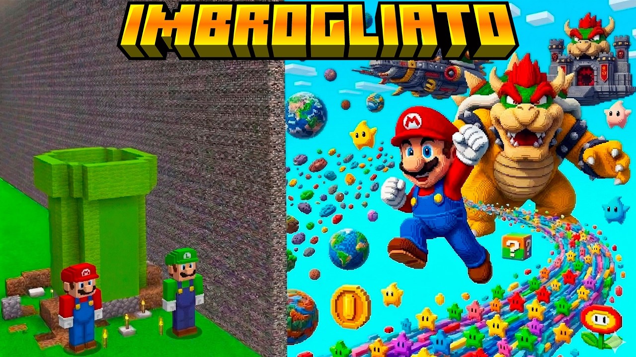 HO IMBROGLIATO con SUPER MARIO GALAXY nella GARA DI COSTRUZIONE - MINECRAFT