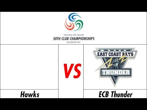 VNZ Club Champs 2017: Womens Pool B - Hawks vs East Coast Bays Thunder