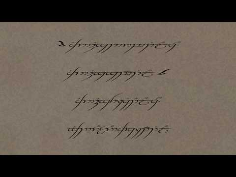 The one ring script font test in Cheetah 3D