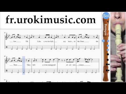 Cours de Flute à bec B. Rihanna Sledgehammer Partie#2 Partitions Mélodie Сhansons Tuto Comment