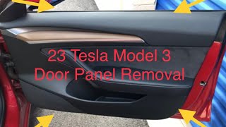 How To Remove Door Panels Tesla Model 3 2017-2023