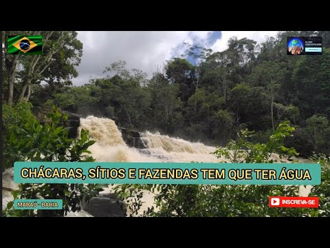 Sítio tem ter água,uma das mais belas cachoeiras localizada no município de Maraú - Bahia 🇧🇷🌍🌎🌏