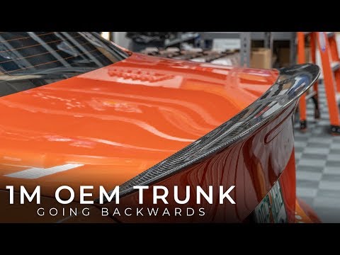 Installing OEM Trunk on BMW 1M