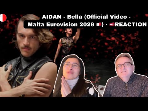 AIDAN - Bella (Official Video - Malta Eurovision 2026 🇲🇹) - 🇩🇰REACTION
