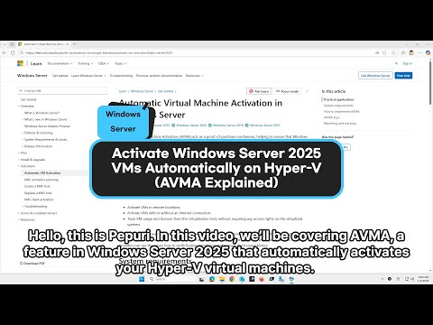 Activate Windows Server 2025 VMs Automatically on Hyper-V (AVMA Explained)