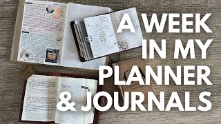 How I'm using all of my journals // A Week in my Planner & Journals #plannerlineup
