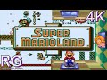 Super Mario Land Game Boy Attract Playthrough Normal Hard With SGB Easter Egg 4k60