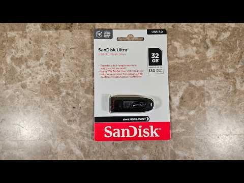 SANDISK 32GB Cruzer Glide USB 2.0 Flash Drive - SDCZ60-032G-B35 video review thumbnail