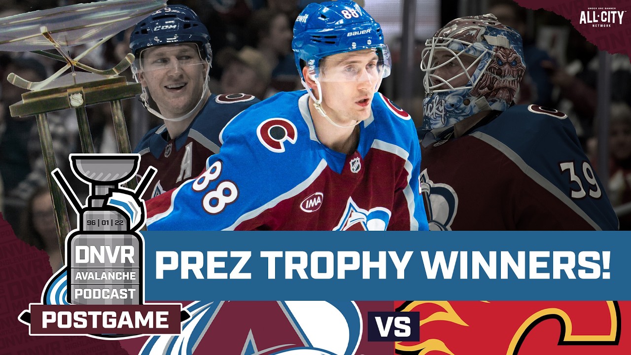 Martin Necas and the Avalanche win the Presidents Trophy in silly one against Calgary Flames