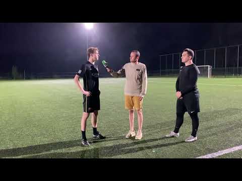 Doelman Tim Andries en youngster Arne Nys van KVC Haacht