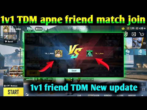 TDM in 1V1 Match to friend 3.8 Update | PUBG Mobile & BGMI Explained Detail new feature 1v1 TDM Map