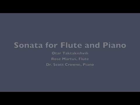 Sonata for Flute and Piano - Otar Taktakishvili