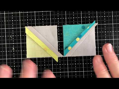 How to sew together Half-Square Triangle units without losing points!